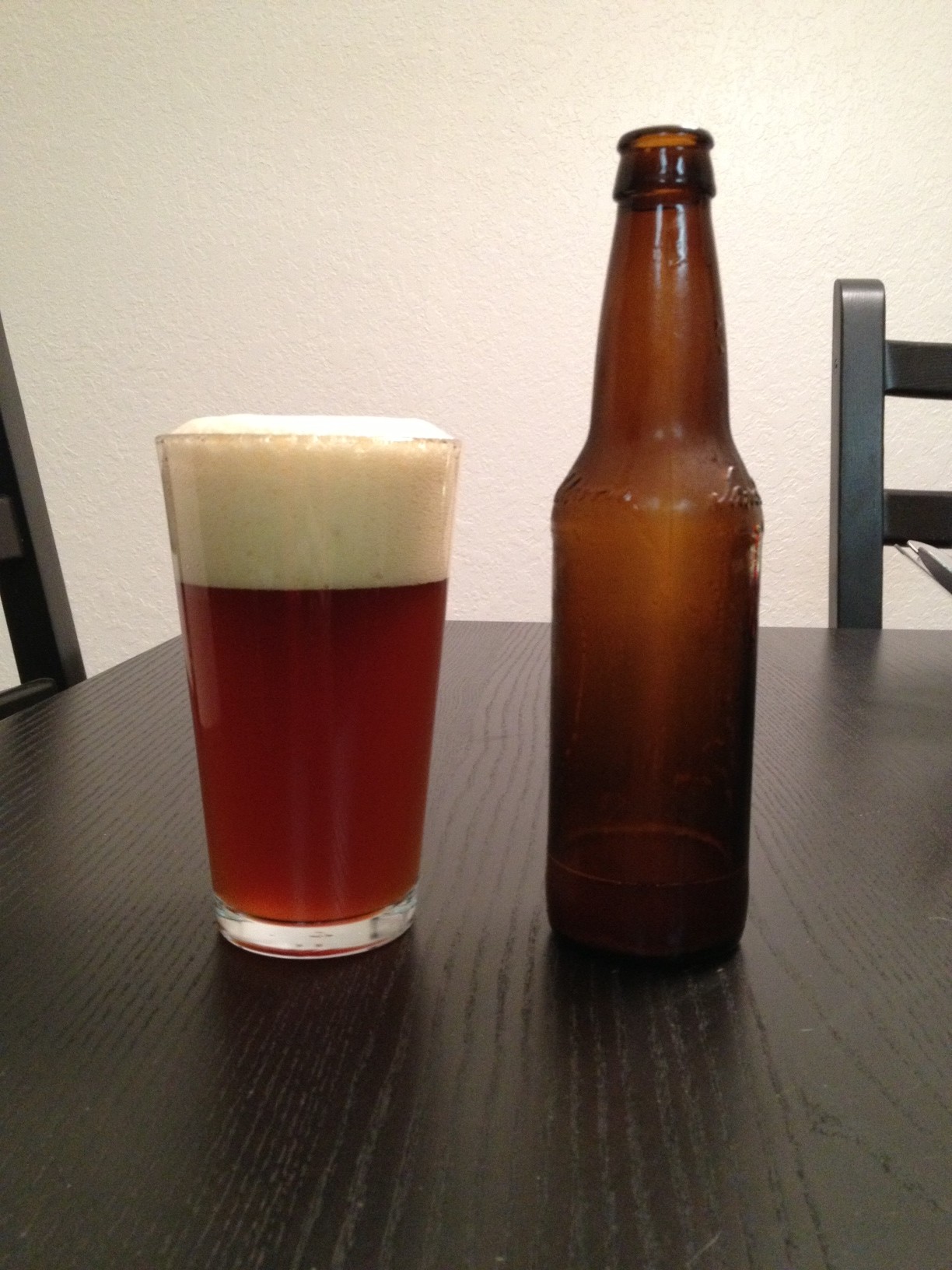 The White House Honey Ale poured into a glass